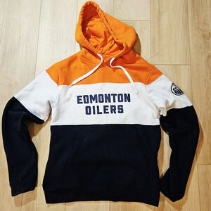 NHL Edmonton Oilers Hoodie - Bold Orange, White, Black, Brand New, Go Oil!
